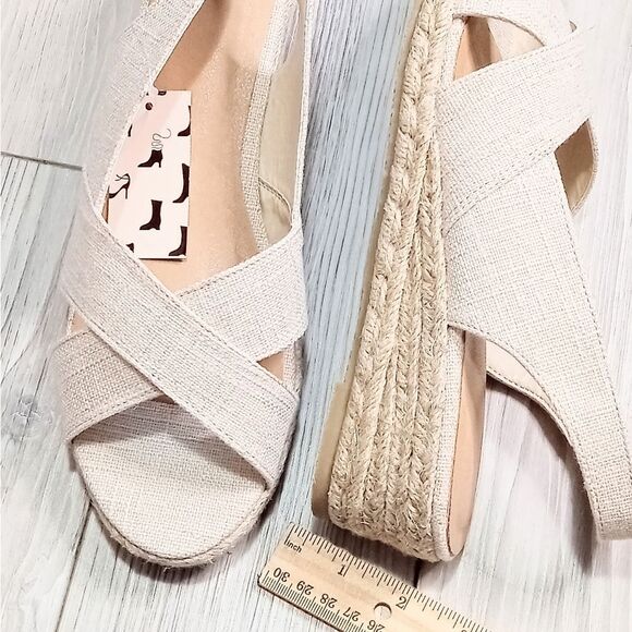 (27-4250) mysoft Women's Espadrille Wedge Sandals Sz 9.5 - Picture 4 of 9